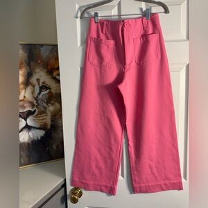 High-Rise Wide Leg Women's Pants in Pink